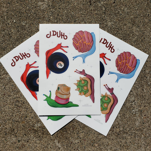 Exotic Snail Foos (Sticker Sheet)