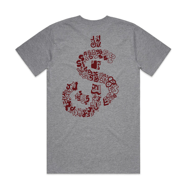 SJ Doodle Tee (Athletic Grey)